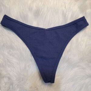 Pink Victoria's Secret Cotton High-Leg Thong Panty
